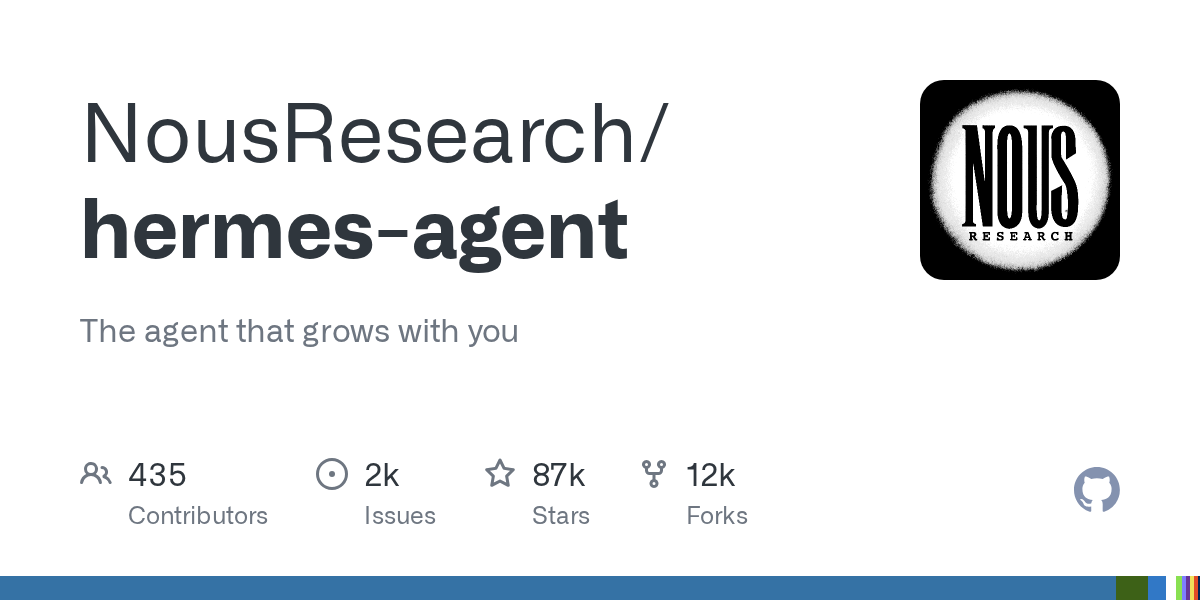 Hermes Agent — self-improving AI-агент от Nous Research, который собрал +32K звёзд за неделю